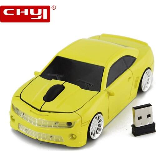 CHYI 2.4G Wireless Optical Mouse 3D Cool Sport Car Mouse 1600 DPI USB Gamer Computer Mice With Mouse Pad For PC Laptop