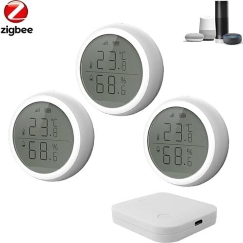 Tuya ZigBee Smart Home Temperature And Humidity Sensor With LCD Screen Works With Home Assistant and Tuya Zigbee Hub