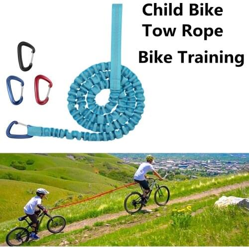 Kids MTB Tow Rope - Child Bike Stretch Bungee Cord | Compatible with All Mountain Bikes | Easier Hill Climbs| Load Rating 500lb