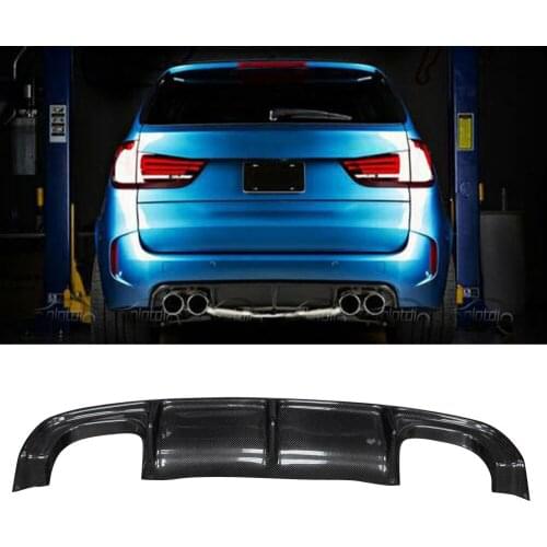 OLOTDI Real Carbon Fiber Rear Lip Bumper Spoiler Diffuser for BMW F85 X5M F86 X6M 2015UP Auto Tuning Accessories