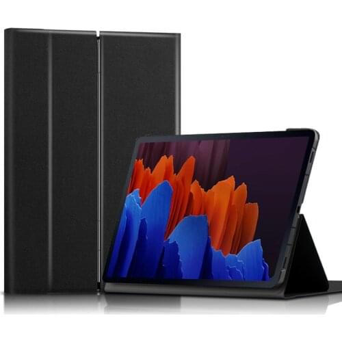 For Samsung Galaxy Tab S7 Plus FE 12.4 inch Case SM-T970 SM-T975 Tablet PC Protective Cover Shell PU Leather Smart Magnetic Case
