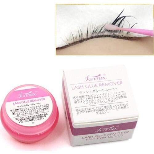 FUNMIX HOT 5g Pink Lashes Glue Remover Cream Eyelash Remover Gel Under Eye Pads Sticker Make Up Tools Wholesale TSLM1