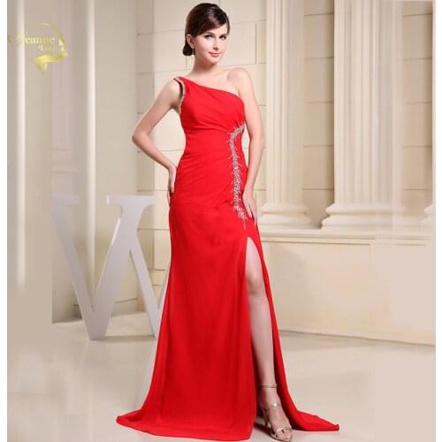 Женские платья на одно плечо Jeanne Love China At AliExpress