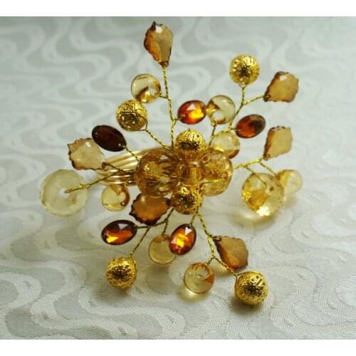 Crystal napkin ring for wedding , napkin ring wedding, decoration napkin ring