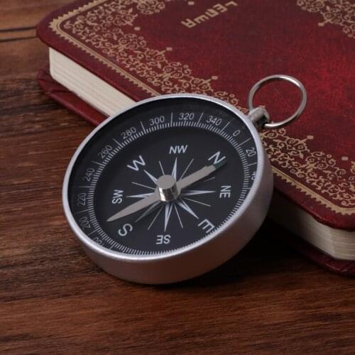 Mini Keychain Aluminum Compass Camping Wild Survival Travel Hiking Navigation