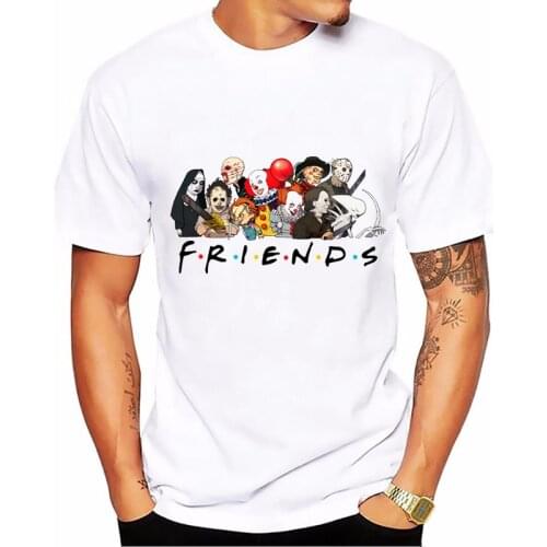 Horror Movies Stranger Things Friends Tshirt Homme 2021 Male White Short Sleeve Top Men Halloween Undertale T Shirt Camisetas