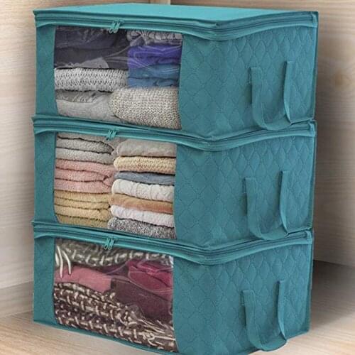 Non-woven Dust Bag Clothing Wardrobe Storage Bag Closet Box Bag Household Foldable Storage Box Washing Moisture-proof Box