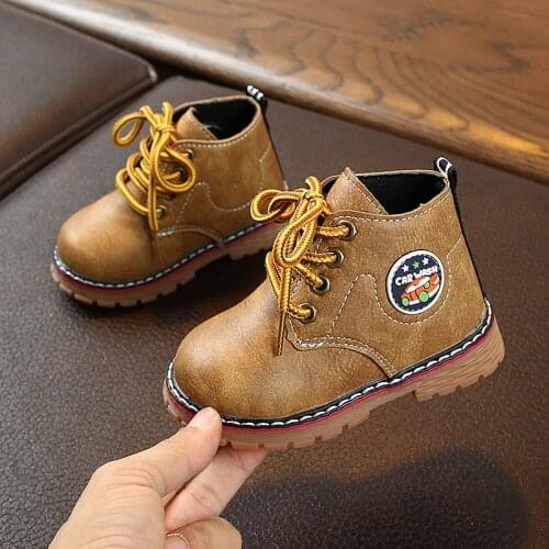 2020 Autumn Childrens Shoes Girls Boys Boots Casual Non-slip Buffer Shock Ankle Shoes Kids New Fashion Sneakers Baby Snow Boots