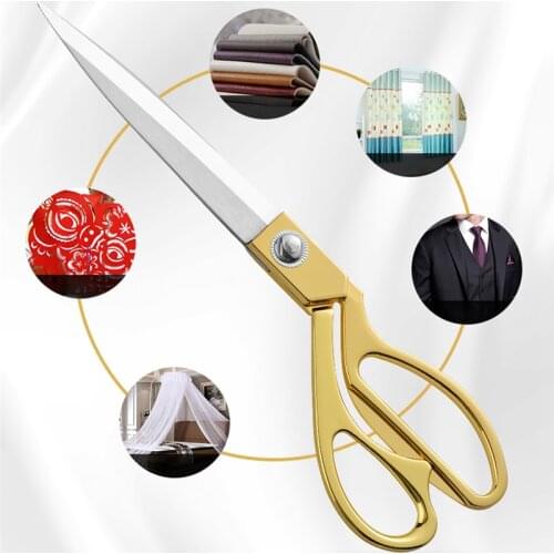 1 Pcs Professional Sewing Scissors Cuts Straight and Fabric Clothing Tailors Scissors Household Stationery Office Scissors Tool