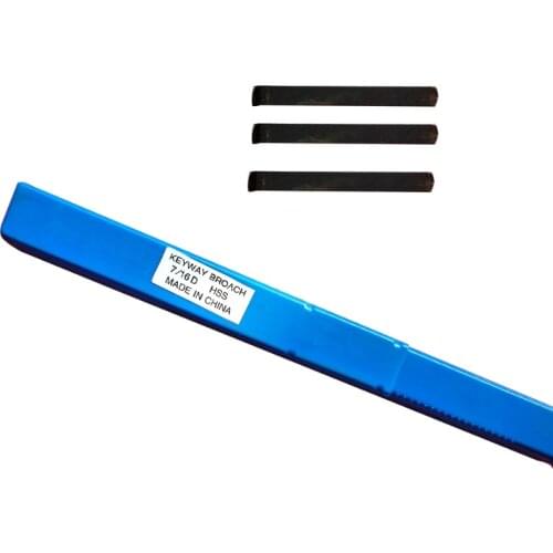 7/16 D Push Type HSS Keyway Broach Inch Size Cutting Tool for CNC Machine
