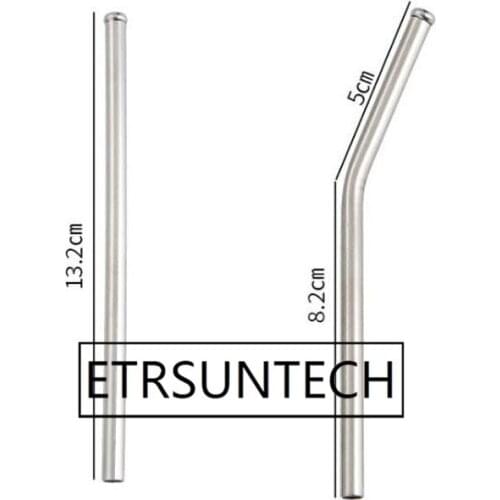 1000Pcs 13cm Stainless Steel Straws Metal Reusable Drinking Straw Anti Scratch For Home Party Barware Bar Accessories