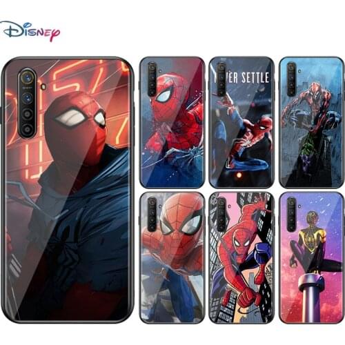 Marvel Super Hero Avengers Spider-Man For OPPO A93 A92 A73 A53S A52 A32 A31 A12E A1K Find X2 X3 Pro Lite Neo Black Phone Case