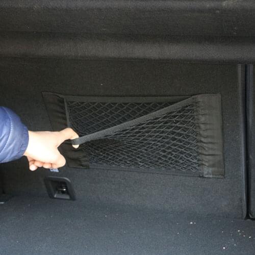 Color My Life 1 Piece Universal Car Auto Back Rear Trunk Seat Elastic String Net Mesh Storage Bag Pocket Cages Organizer