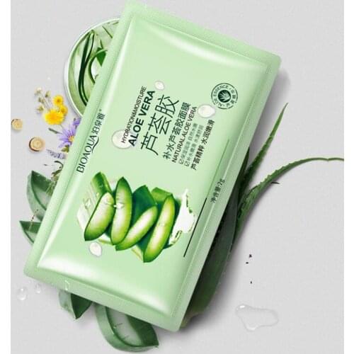 Moisturizing Aloe Vera Gel Facial Mask Hydrating Refreshing Oil Control Sleeping Mask Shrink Pores Facial Care