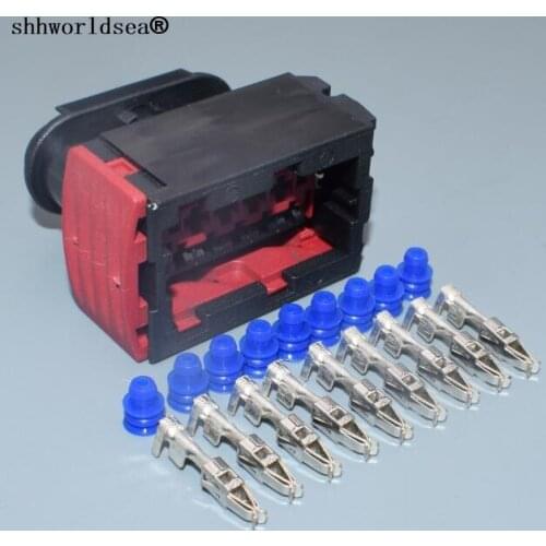 Worldgolden 9pin auto 3.5mm wiring harness waterproof plug plastic wire harness sealed connector with pins