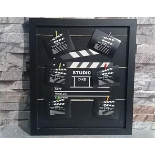 Clapper Design Drawstring and Latch Photo Frame