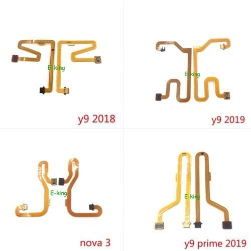 10PCS For Huawei Nova 3 3i 3e 4 4e 5 5i P10 P20 P30 Lite Pro Y6 Y7 Y9 Prime Home Button Fingerprint Touch ID Sensor Connector