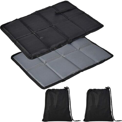 2Pcs Outdoor Seating Cushions,Portable Folding Waterproof Seat Pad,With Storage Bag,For Playground Camping Hiking Picnic