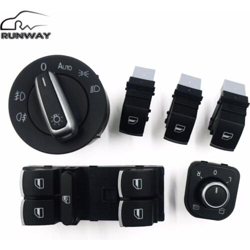 6PCS/Set Electric Single Window Control Switch For VW Jetta 6 Golf GTI 5 6 Touran Tiguan Caddy Passat B6 CC 5ND941431B