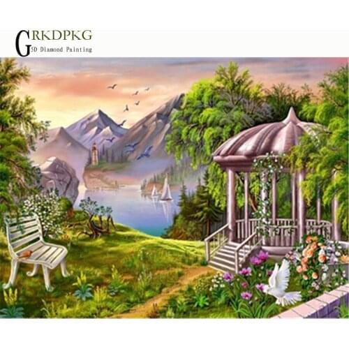 NEW 5D diy Full Square/Round Diamond Painting building gift Cross Stitch Diamond Embroidery Diamond Mosaic Wedding decoration