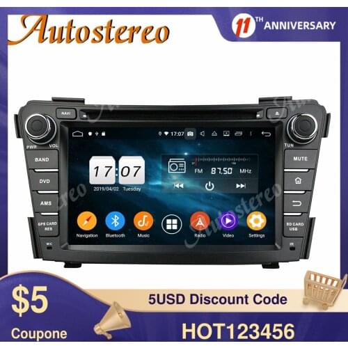 Android 10.0 Car DSP GPS Navigation CD DVD Player For HYUNDAI I40 2011-2016 Multimedia Player System Radio RDS GPS Navi Headunit