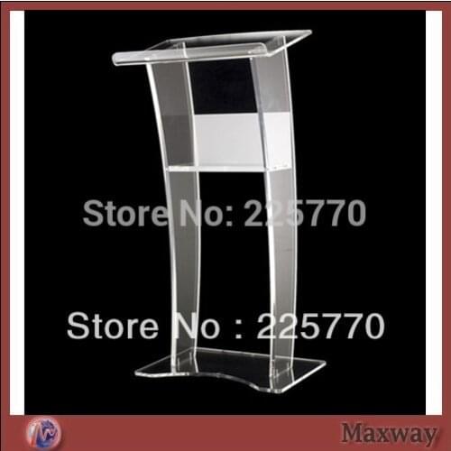 Free Shipping Beautiful Easy Cheap Detachable Acrylic Podium Pulpit Lectern