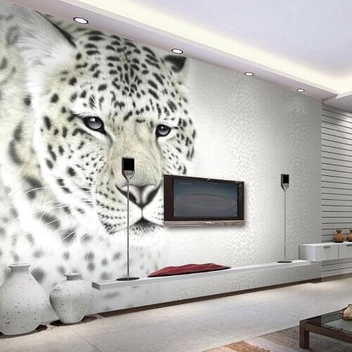 Custom Photo Murals 3D Creative Leopard Grain Animal Painting Bedroom Living Room Sofa Home Decoration Self Adhesive Wallpaper