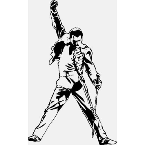 Freddie Mercury Car Sticker Vinyl Decals Rock Classic Cover Scratches Waterproof Car Window Body Decorative Stickers Accessories