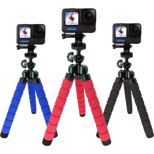 Gopro Holder Flexible Octopus Tripod Bracket for Camera Selfie Stand Monopod