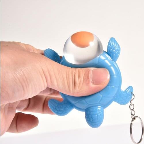 Funny Tortoise Keychain Fidget Toys Pinch Stress Relief Toy Turtle Squeeze Toys Decompression Toy For Children Adult Gifts