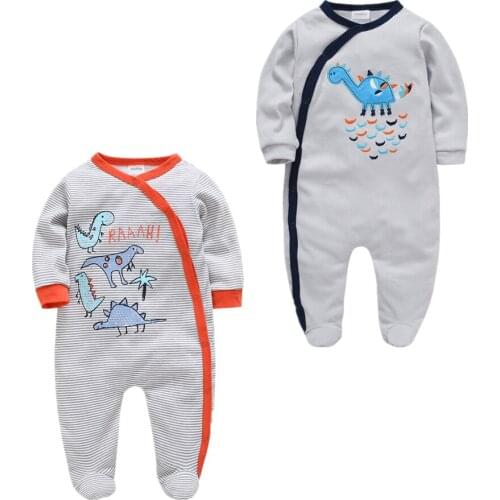 2pcs baby rompers toddler Baby Girl Clothes Long Sleeve 100%Cotton Cartoon Overalls Roupas Bebe De Newborn Baby Onesie