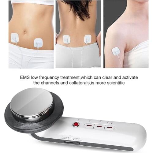 3 In 1 EMS Massager Ultrasound Cavitation Body Slimming Device Weight Loss Fat Burner Galvanic Infrared Ultrasonic Therapy