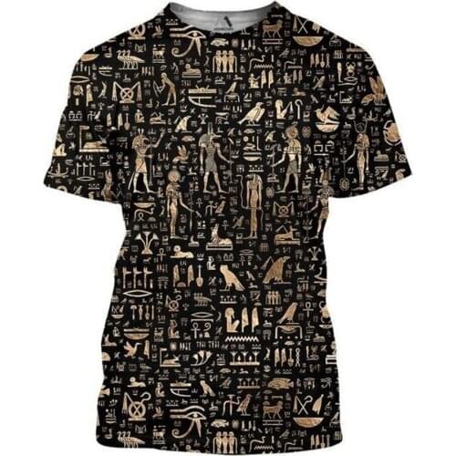 CLOOCL Men T-shirt Ancient Egypt Gods Goddesses Pharaoh 3D Print Short Sleeve Tee Shirts Women Fashion Unisex Hip Hop Street Top