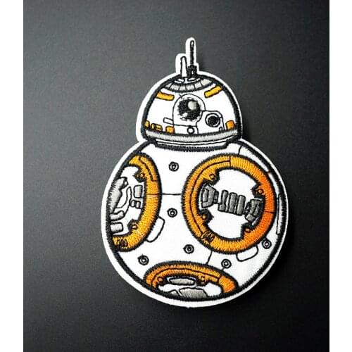 Space Fortress 6.3x9.2cm Iron On Patches Sewing Embroidered Applique for Jacket Clothes Stickers Badge DIY Apparel Accessories