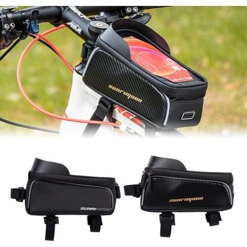 2021 New Bicycle Bike Front Top Tube Frame Bag MTB Waterproof Cycling Phone Holder Case Bicycle Bags & Panniers saddle bag