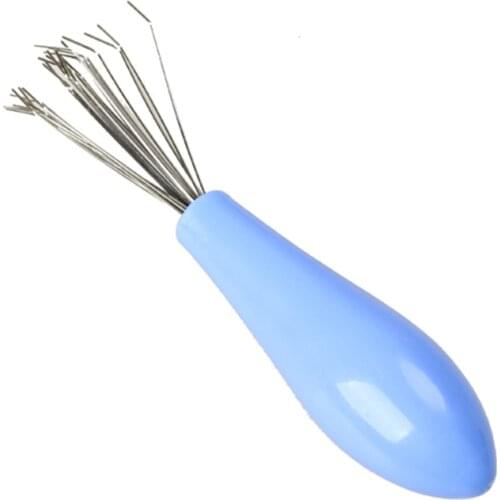 Comb Hair Brush Cleaner Plastic Metal Cleaning Remover Embedded Tool Random Color SANA889