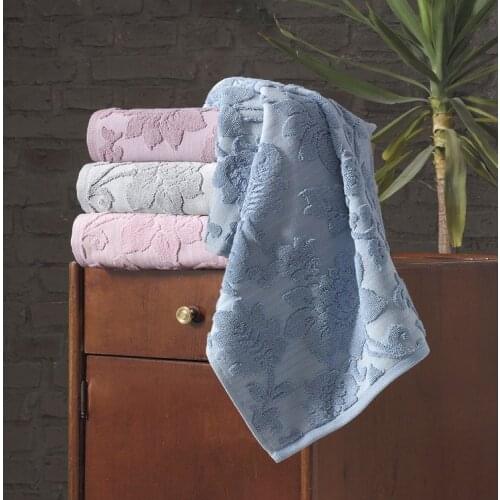 Lux Jacquard Patterned Hand Towel Face Towel Set 50x90 Size Beach Towel Sauna Towels Bath Modern Bathroom Towel 6 Pıeces