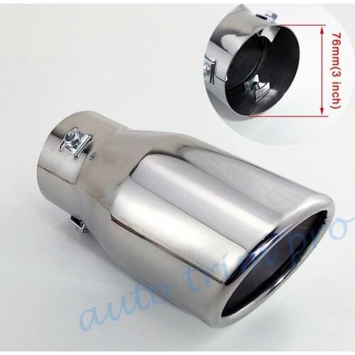 Universal Car Tail Muffler Exhaust Rear Pipe Silencer Cover 76mm 3 Inch Diameter Tailpipe Decorate