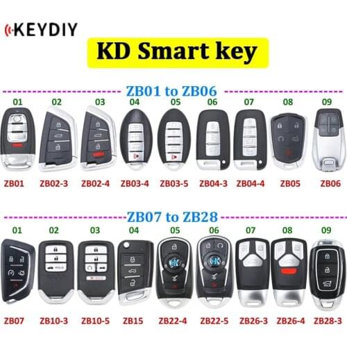 Universal KEYDIY KD Smart remote key ZB01 ZB02 ZB03 ZB04 ZB05 ZB06 ZB07 ZB10 ZB15 ZB22 ZB26 ZB28 for KD-X2 key generator