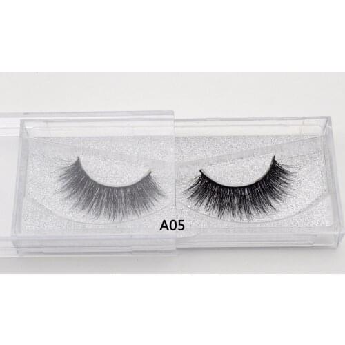Visofree False eye lashes handmade natural 1 pair False eyelashes queen sexy Extension for Beauty Makeup 3D Mink Lashes A05