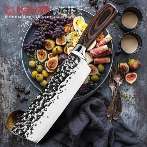 XITUO Kitchen 7 inch Chefs Knife High Carbon Stainless Steel Sharp Cleaver Slicing Japan Santoku Knives Ergonomic Equipment