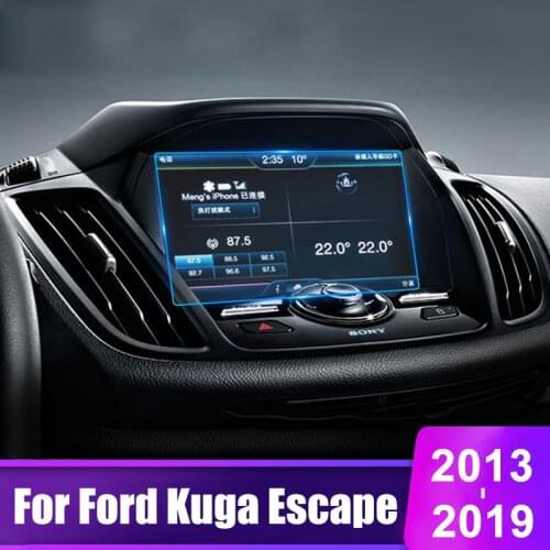 Car Tempered Glass GPS Navigation Screen Protector Film For Ford Kuga 2013 2014 2015 2016 2017 2018 2019 Mk2 Escape Anti Scratch