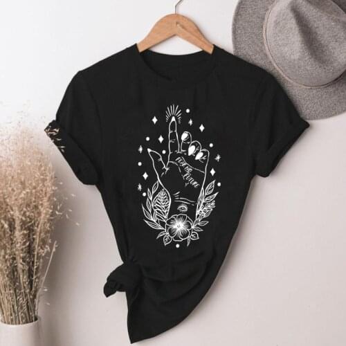 Fear No Future T-shirt Mystical Witchy Palm Reading Tshirt Funny Women Fortune Telling Witch Top Tee Shirt