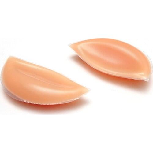 1pair Bra Insert Pads Silicone Bra Inserts Sexy Bikini Padding Breast Patch Pads Push Up Mat for Brassier Chest Enhancers