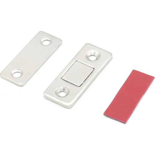10sets Cabinet Catches Strong Magnetic Metal Ultra Thin with screw Door Stop Closer latch Kitchen Cupboard Furniture Hardware