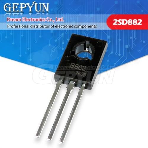 20PCS 2SD882 2SB772 TO-126 ( 10PCS D882 + 10PCS B772 ) TO126 IC new and original