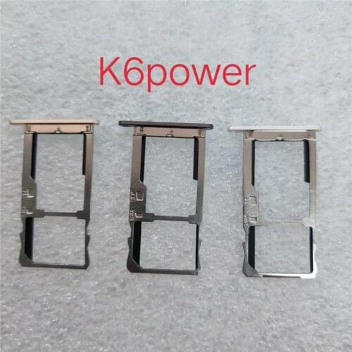K6Power Sim Cards Adapters For Lenovo K6 Power K33a42 Tray Socket Slot Holder Phone Replace Repair Housing Parts