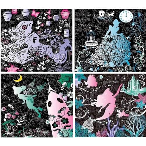 Disneys New 5d Diamond Painting Embroidery Art Landscape Diy Full Diamond "mickey Window Grille Series" Mosaic Decoration