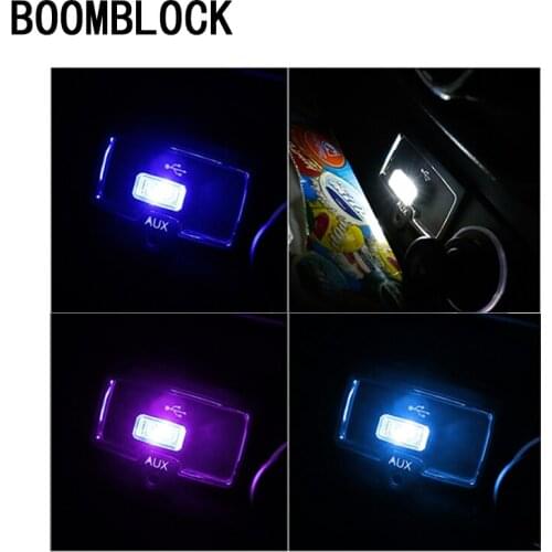 Auto Car USB Atmosphere LED Lamp For Hyundai I30 IX35 Nissan Juke Toyota Corolla Avensis Rav4 c-hr cigarette lighter Accessories