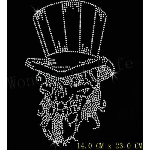 Free shipping really special design hotfix rhinestones transfer design motif bling for clothing